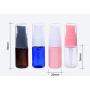 12PCS 10ML / 0.34oz BPA Free Blue Plastic Empty Pump Press Bottles Jar Tube Containers For Makeup Foundations Cosmetic Serums Skin Care Lotion Cream Liquid Toiletries Essential Oils