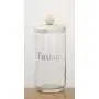 Italo Ottinetti Glass Jar Alluminium Lid Wooden Knob 1 Litre FA, Metallic, one Size Italo Ottinetti Glass Jar Alluminium Lid Wooden Knob 1 Litre FA, Metallic, one Size