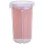 5L Pp Transparent Partition Store Vacuum Can Whole Grains Storage Jar for Kitchen Pink/Green/Blue L Size,Green