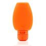 Silicone Travel Bottle 2.64 oz Leak Proof Cosmetic Travel Containers Set Shampoo Bottles Squeeze Refillable Empty Small Toiletry Bottles Travel Tubes For Liquids BPA Free (Orange)