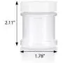 Natural Spice Sifter Jar with Airtight White Lids holds 1 oz / 30 ml / 28 grams each (6 pack) + Labels and Measuring Cup Natural Spice Sifter Jar with Airtight White Lids holds 1 oz / 30 ml / 28 grams each (6 pack) + Labels and Measuring Cup