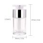 Airless Pump Bottle, Yebeauty Small Empty Pump Botte for Travel Reusable- 2 Pack, 15ml