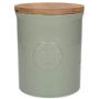 CreativeTops Kew Gardens Richmond Embossed Logo Storage Jar, Ceramic, Green, 23 x 23 x 15 cm
