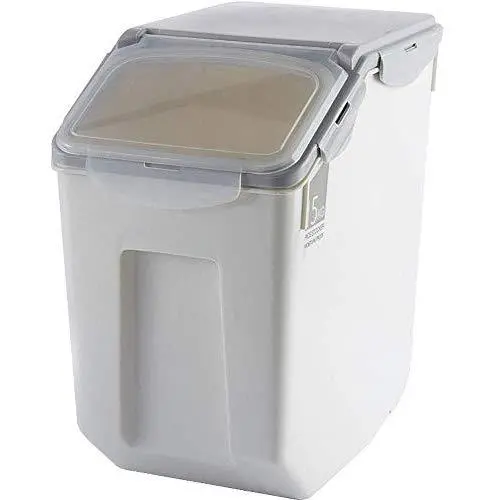 Ensemble de 2 Pots de Rangement Alimentaire Étanches pour Cuisine, Rangement Céréales avec Roulettes, Couvercles Étanches Transparents, Plastique BPA Free & Sans BPA, Garde les Aliments Sèches et Frais, Idéal pour Gagner de l'Espace Ensemble de 2 Pots de Rangement Alimentaire Étanches pour Cuisine, Rangement Céréales avec Roulettes, Couvercles Étanches Transparents, Plastique BPA Free & Sans BPA, Garde les Aliments Sèches et Frais, Idéal pour Gagner de l'Espace