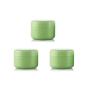 3PCS 100ml/3.4oz Empty Refillable Green Plastic Cream Jars Case Box Cosmetic Storage Container Pot Bottle with Inner Pad Screw Cap For Cream Lip Balm Ointments Powder Small Parts