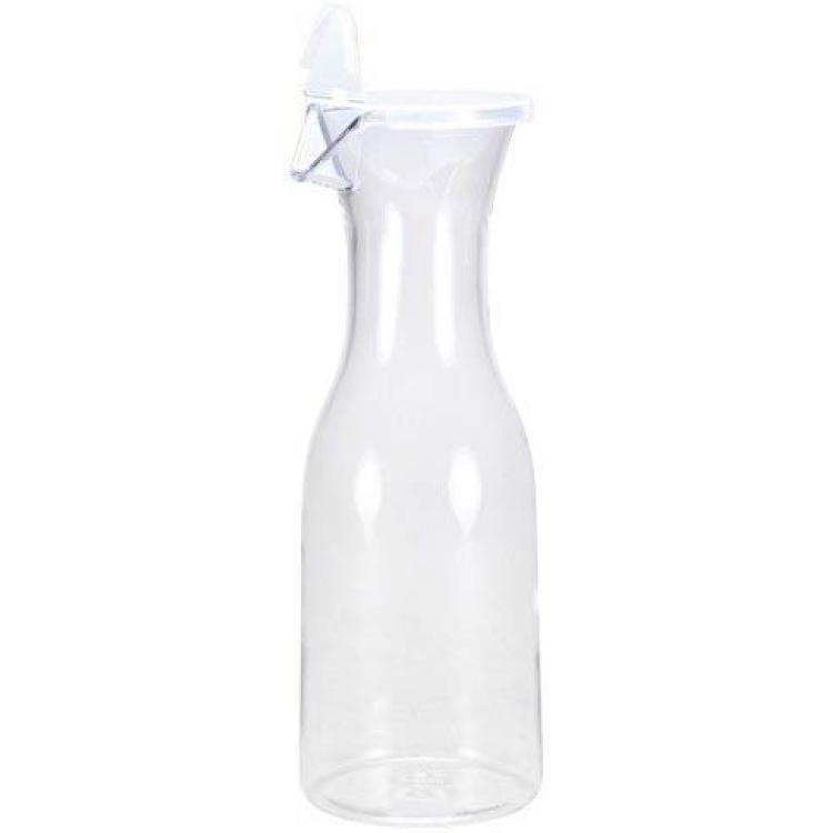 Plastic Wine Carafes - Clear Carafes Lids