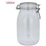 1650 Ml Oval Clip Top Storage Jar with Airtight Seal Lid Food Container Tableware Preserving Kitchen Flour Pasta Spice Organizer