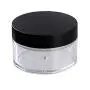 1Set 60ml 2oz Empty Clear Make-up Powder Puff Case Loose Powder Box Face Powder Blusher Container Jars With Sponge Puff Black Lid Sifter For Foundation Cosmetic