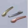 Chris.W 3 Pack Curved Cosmetic Spatula Scoops Makeup Mask Spatulas Facial Cream Spoon for Mixing and Sampling(Rose Gold/Silver/Gold)