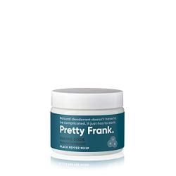 Pretty Frank - All-Natural Deodorant, Aluminum & Paraben Free, Black Pepper Musk Deodorant Jar