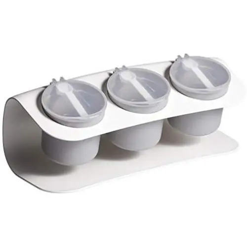 UPKOCH Kitchen Seasoning Storage Box Set Multi Function Clamshell Seasoning Rack Spice Salt Sugar Pot Condiment Container Jar Tray With Lid And Spoon (White) UPKOCH Kitchen Seasoning Storage Box Set Multi Function Clamshell Seasoning Rack Spice Salt Sugar Pot Condiment Container Jar Tray With Lid And Spoon (White)