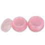 6PCS 30G / 30ML BPA Free Frosted Container Mushroom Jars Pot Bottle With Inner Liner For Makeup Cosmetics Sample Scrubs Oils Salves Creams Lotions Beauty Aids Nail Accessories(Pink)