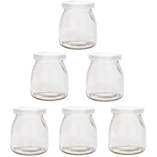 Bocal en verre pour yaourt Cedmon Pudding (7oz) 1 set (6 bocaux) Remplacements pour yaourts Bocal en verre pour yaourt Cedmon Pudding (7oz) 1 set (6 bocaux) Remplacements pour yaourts