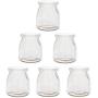 Cedmon Yoghurt Jars pudding Jar with Lid (7oz) 1set (6jars) Replacement Glass Jars for Yogurt Maker