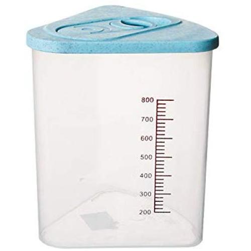 400/1000/1500Ml New Food Case Home Plastic Cereal Bins Rice Storage Box Bottle Container Kitchen Jars Organizer,Blue,400Ml