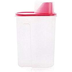 Canister and Plastic Spice Jar Cereal and Food Storage Red 0.7gal