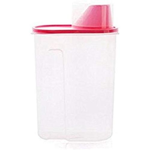 Canister and Plastic Spice Jar Cereal and Food Storage Red 0.7gal