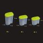 Kitchen Storage Box Food Storage Container 3 Piece Set Buckle Sealed Plastic Bottle Jar Refrigerator Food Storage Tank Moisture