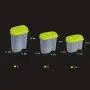 Kitchen Storage Box Food Storage Container 3 Piece Set Buckle Sealed Plastic Bottle Jar Refrigerator Food Storage Tank Moisture