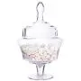 HOUSIYU Glass Candy Jar Creative Ornaments Transparent Storage Jar with Lid Candy Buffet/Wedding Center Home, 3.2L HOUSIYU Glass Candy Jar Creative Ornaments Transparent Storage Jar with Lid Candy Buffet/Wedding Center Home, 3.2L