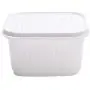 Lanhui Square Drain Sealed Box Storage Ginger Garlic Onion Food Container Refrigerator (13.5x13.5x7.5cm, White)