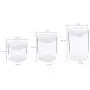 2 Stück Kunststoff Transparente Versiegelte Dose Food Storage Behälter Snacks Container für Nüsse Tee Gewürze (1,3L)