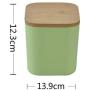 3pcs Dry Grains Food Storage Container Jars with Bamboo Lids Kitchen Organizers Storage Case