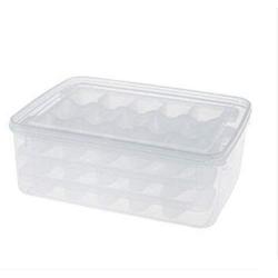 Kitchen Food Storage Jar Airtight Food Storage Microwave Thawing Box Sub-grid Dumpling Tray Refrigerator Storage Box Frozen Dumplings Crisper moisture-proof multi-purpose