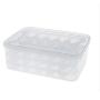 Kitchen Food Storage Jar Airtight Food Storage Microwave Thawing Box Sub-grid Dumpling Tray Refrigerator Storage Box Frozen Dumplings Crisper moisture-proof multi-purpose
