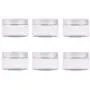 100g/3,3 oz PET Kunststoff Leere Kosmetikbehälter Boxen für Cremes, Lotionen, Salben, Flaschen – Pack von 6 Stück