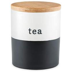 Pinky Up 5051 Canister 5051.0 Tea Accessories, White & Chalkboard