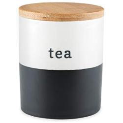 Pinky Up 5051 Canister 5051.0 Tea Accessories, White & Chalkboard