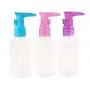 6PCS 75ml 2.5 oz Clear Plastic Empty Pumps Bottles Dispenser Jars Container For Travel Bathroom Lotion Shower Liquid Soap Cream Cosmetic Foundations Body Wash