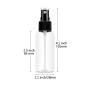 Lisapack 1oz Small Plastic Spray Bottle (12 Pack) Empty Mini Fine Mist Travel Size Atomizer, Tiny Sprayer for Little Perfume, Water, Cologne, Alcohol, Samples (Clear, 30ml)
