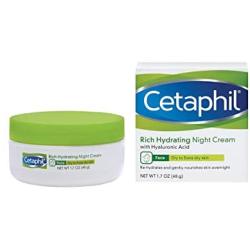 Cetaphil Rich Hydrating Night Cream with Hyaluronic Acid, 1.7 Ounce | ⭐️ Exclusive