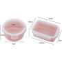 HUAIREN Round Mini Lunch Box Refrigerator Storage Box Pp Food Kitchen Sealed Box Lunch Grain Cans Classification Container-A-a