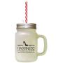 Black Happiness Is Closet Full Of Shoes Frosted Glass Mason Jar With Straw