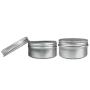 80g/80ml (420Pieces) Silver Aluminum Tin Storage Jar Containers with Screw top Lids