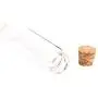 2 Stück Glasflaschen, 18 ml, Mini Wunscherfüllung Flaschen, leere Probenbehälter Glasgefäße mit Korkstopfen - Transparent