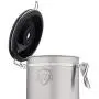 Java Shield Coffee Container ? Airtight Canister with co2 Valve for Freshness ? Large Stainless Steel Container with Scoop - Keep Beans and Ground Coffee Fresh Longer ? Built-In Calendar Wheel Java Shield Coffee Container ? Airtight Canister with co2 Valve for Freshness ? Large Stainless Steel Container with Scoop - Keep Beans and Ground Coffee Fresh Longer ? Built-In Calendar Wheel