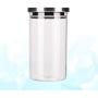 UPKOCH Glass Canister Transparent Airtight Food Storage Container Jar Sealing Storage Case Organizer for Kitchen (250ml)