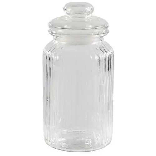 Bocal en Verre Transparent avec Couvercle – Récipient de Conservation pour Biscuits, Contenant pour Thé Grand, Boîtes de Rangement Alimentaire (1350 ml / 45.6 oz) Bocal en Verre Transparent avec Couvercle – Récipient de Conservation pour Biscuits, Contenant pour Thé Grand, Boîtes de Rangement Alimentaire (1350 ml / 45.6 oz)