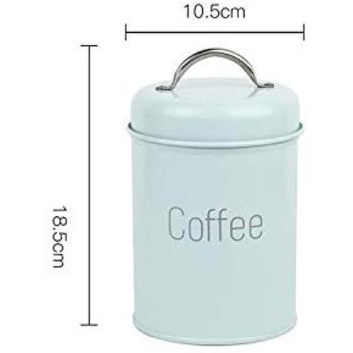 2019 New Food Storage Jars for Snack Tank Container Eating with Lid Bottle Coffee Tea Candy Kitchen Cupboard Seal Canister,Blue Coffee