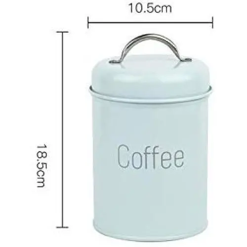 Blaue Lebensmittelbehälter für Snack Tank Behälter Essen mit Deckel Flasche Kaffee Tee Süßigkeiten Küchenschrank Versiegeln Dose Kanister