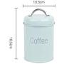 2019 New Food Storage Jars for Snack Tank Container Eating with Lid Bottle Coffee Tea Candy Kitchen Cupboard Seal Canister,Blue Coffee