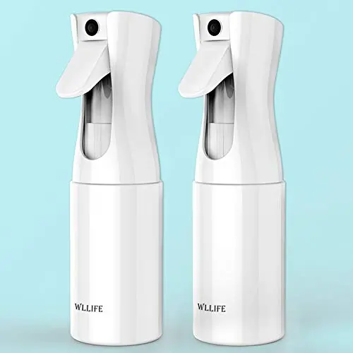 Continuous Spray Water Bottle, WLLIFE Empty Ultra Fine Mist Spray Bottle for Hair, Mister Spray bottle for Curly Hair Hairstyling, Plant Mister Spray Bottle 6oz-2 Pack Continuous Spray Water Bottle, WLLIFE Empty Ultra Fine Mist Spray Bottle for Hair, Mister Spray bottle for Curly Hair Hairstyling, Plant Mister Spray Bottle 6oz-2 Pack