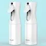Continuous Spray Water Bottle, WLLIFE Empty Ultra Fine Mist Spray Bottle for Hair, Mister Spray bottle for Curly Hair Hairstyling, Plant Mister Spray Bottle 6oz-2 Pack Continuous Spray Water Bottle, WLLIFE Empty Ultra Fine Mist Spray Bottle for Hair, Mister Spray bottle for Curly Hair Hairstyling, Plant Mister Spray Bottle 6oz-2 Pack