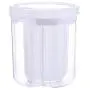 UPKOCH Plastic Canister with Lid Airtight Food Storage Flour Sugar Crisper Grains Containers Partition Can Sealing Bottle