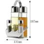 LQQGXLCondiment bottle, jar condiment storage box Spice jar Oil dispenser Glass storage jar Spice jar Small sealed food storage container Spice storage box