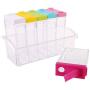 6er Set Spice Jar Transparente Gewürzbox Küchengewürz-Werkzeug Lagerbehälter Condiment Gläser